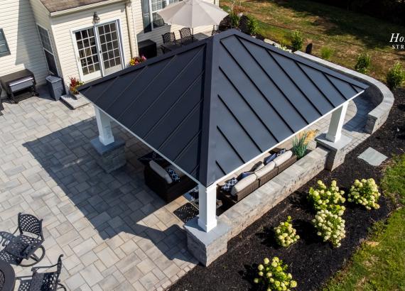 14' x 16' Vintage Pavilion with ceiling heaters in Schwenksville, PA