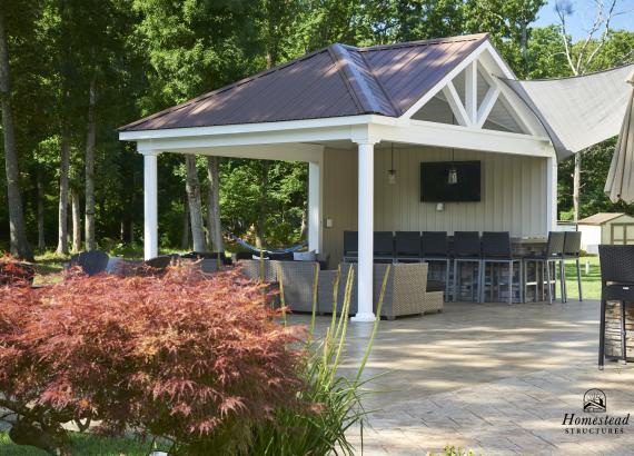 Exterior photo of 14' x 18' Belmar Pavilion in Williamstown, NJ 9697