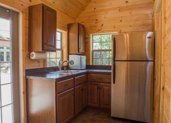 Outdoor Kitchen in 14' x 18' Heritage Liberty Pool House in Middletown MD