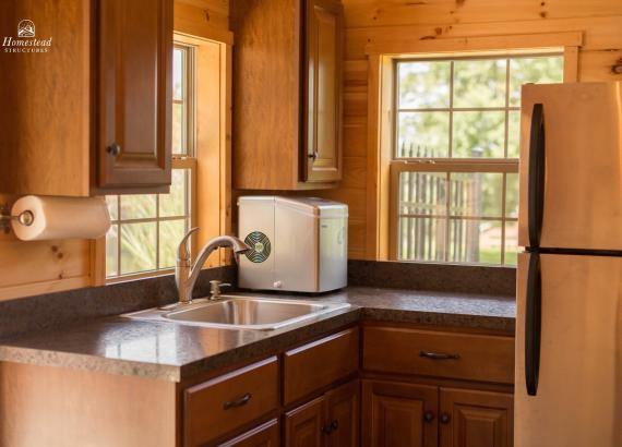 Outdoor Kitchen in 14' x 18' Heritage Liberty Pool House in Middletown MD