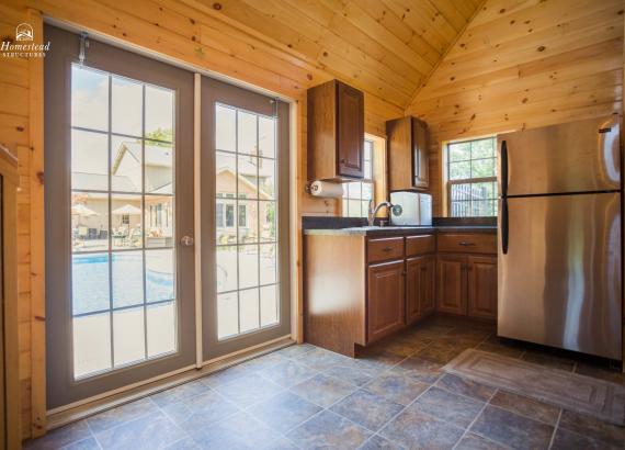 Kitchen in 14' x 18' Heritage Liberty Pool House in Middletown MD