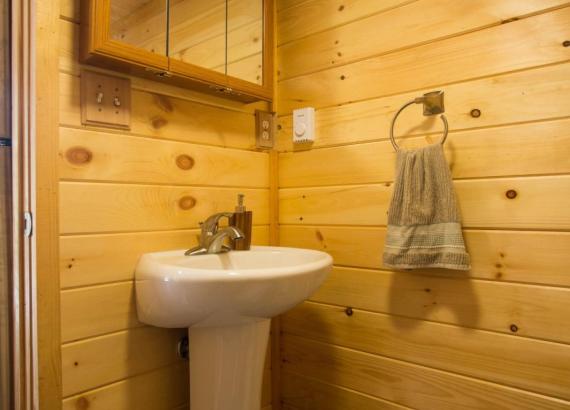 Bathroom in 14' x 18' Heritage Liberty Pool House in Middletown MD