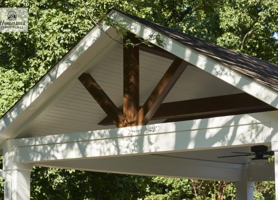 Maple Leaf Gable of 14' x 20' Vintage A-Frame Pavilion Lower Salford Township PA