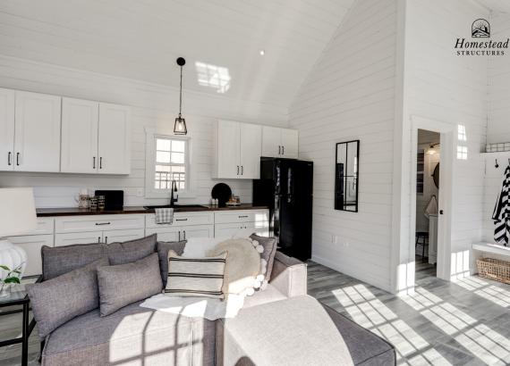 Interior of 14' x 22' Century A-Frame Pool House in New Holland PA