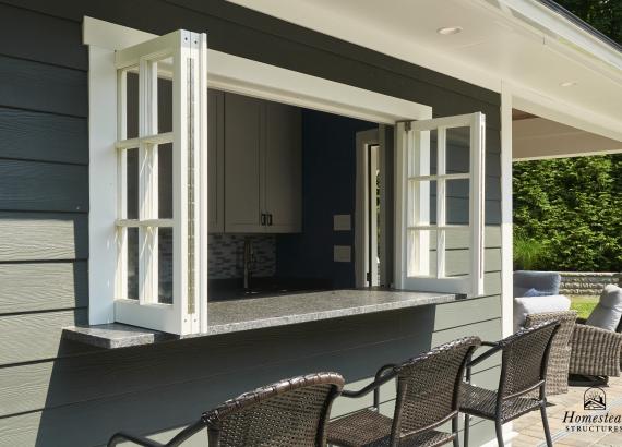 Snack Bar Counter with Bi-Fold Window