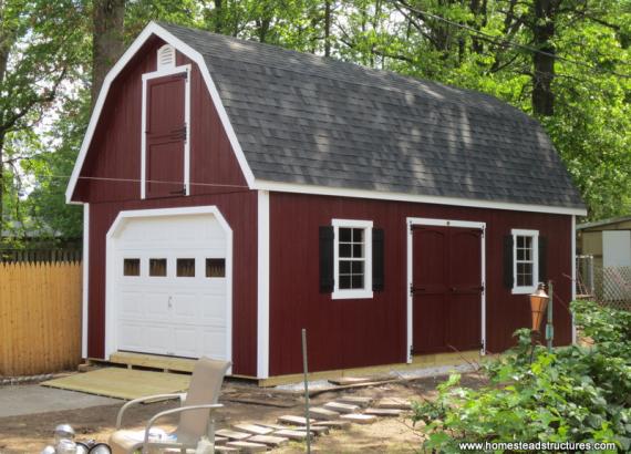 14' x 26' Liberty Dutch Barn Shed (D-Temp Siding)