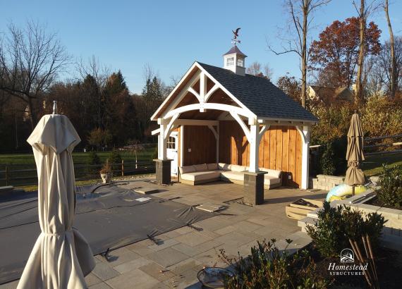 15' x 12' Timberframe Pavilion with 5' x 8' Lean-To in West Chester PA