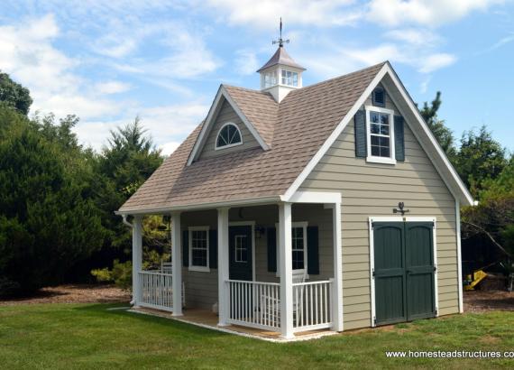 16' x 20' Heritage pool house turned shed workshop