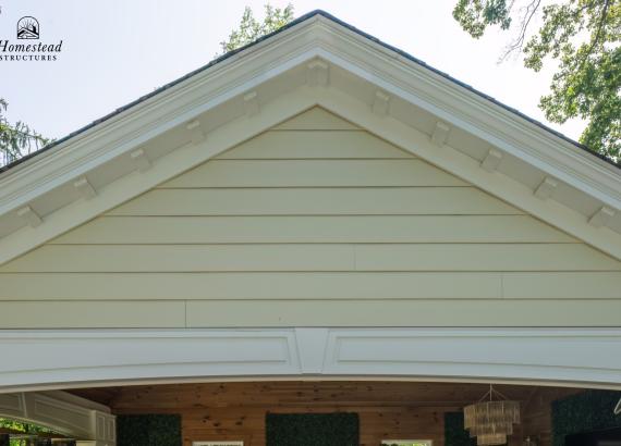 Reverse Gable on 16' x 28' Custom Avalon Pool House with Reverse Gable in Huntingdon Valley, PA