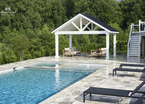 16' x 12' A-Frame Pool Pavilion in Mullica Hill NJ