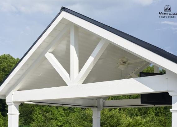 Maple Leaf Gable on A-Frame Pavilion