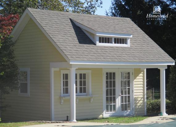 16' x 16' Heritage Century Pool House with Snack Bar window/counter in NJ