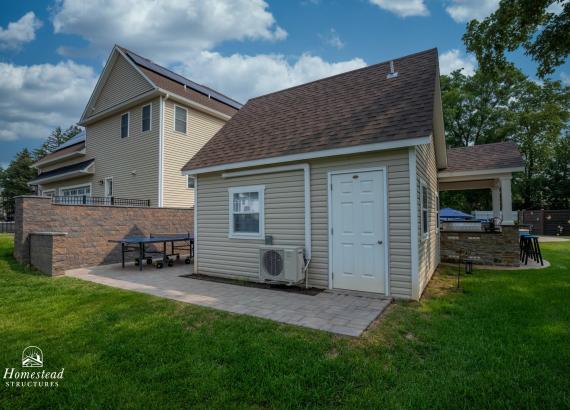 Spacious 16' x 16' Liberty Pool House with Attached 10' x22' Vintage Pavilion in Trappe PA