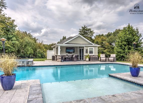 Beautiful Pool & Wellington Pool House in Royersford PA