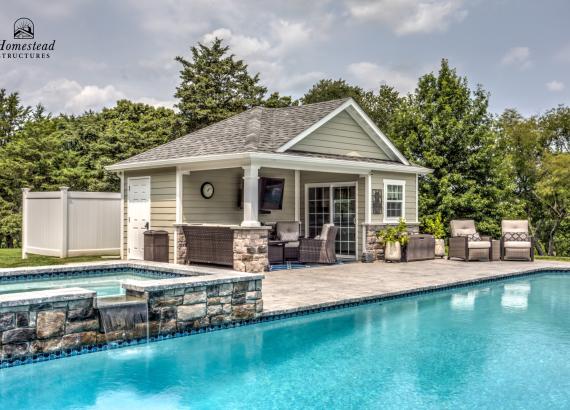 Beautiful Pool & Wellington Pool House in Royersford PA