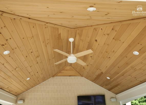 Exterior ceiling photo of 16' x 24' Avalon Pool House with Bar in Lower Gwynedd PA