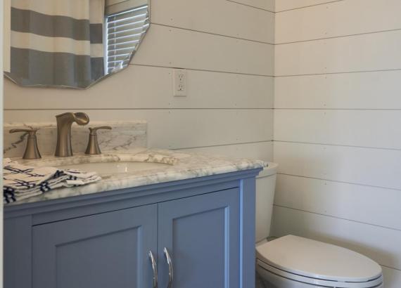 Bathroom in 16' x 34' A-Frame Avalon Pool House in Ivyland, PA