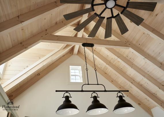 Lighting fixtures in 17' x 24' Custom Liberty A-Frame Pool House in Bethlehem PA