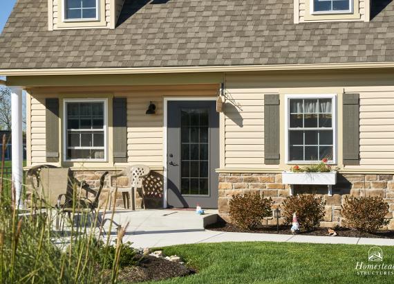 Exterior of 17' x 24' Custom Liberty A-Frame Pool House in Bethlehem PA