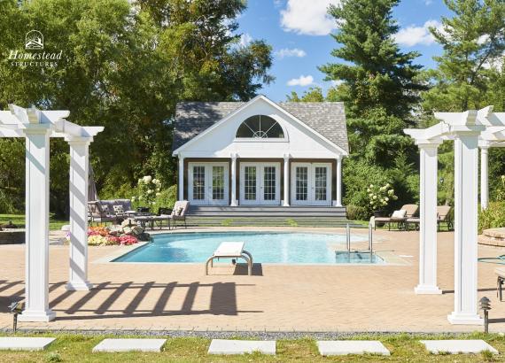 17' x 26' Custom Heritage Liberty Pool House in Long Island