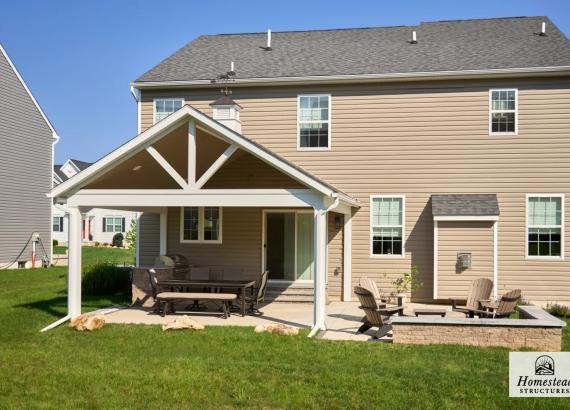 18' x 18' Attached Patio Pavilion in Norristown PA
