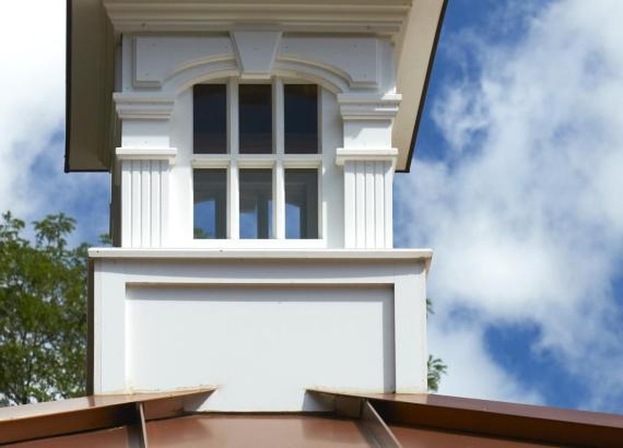 Cupola Close-up on roof of 18'x18' Vintage Pavilion with metal roof in Basking Ridge New Jersey