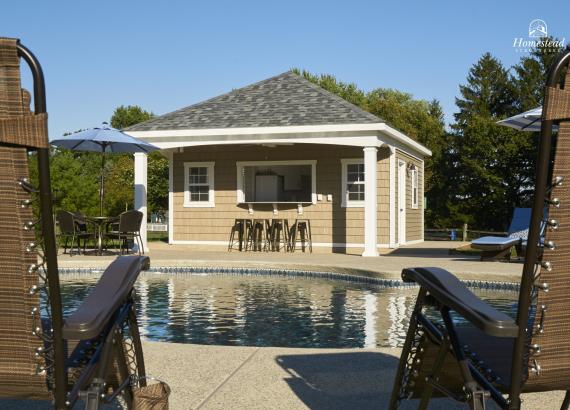 18x20 Custom Avalon Pool House in Royersford, PA