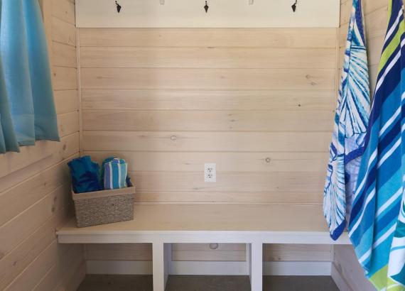 Changing Room of Avalon Pool House in Harleysville