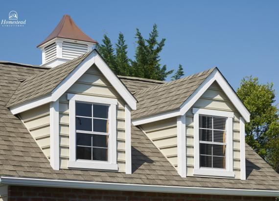 4' Traditional Dormers on 20x20 Classic Attic Garage