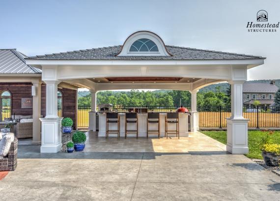 20' x 20' Vintage Pavilion with Danver Outdoor Kitchen in New Holland PA