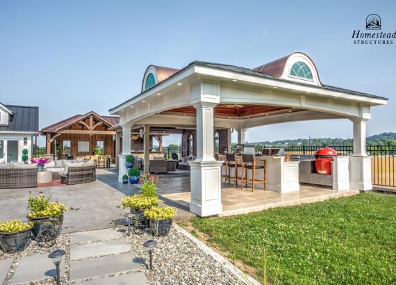 20' x 20' Vintage Pavilion with Danver Outdoor Kitchen in New Holland PA