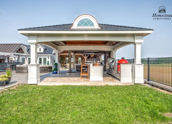 20' x 20' Vintage Pavilion with Danver Outdoor Kitchen in New Holland PA