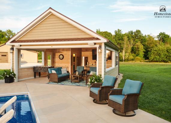 20' x 24' Avalon Pool House in Burton Ohio