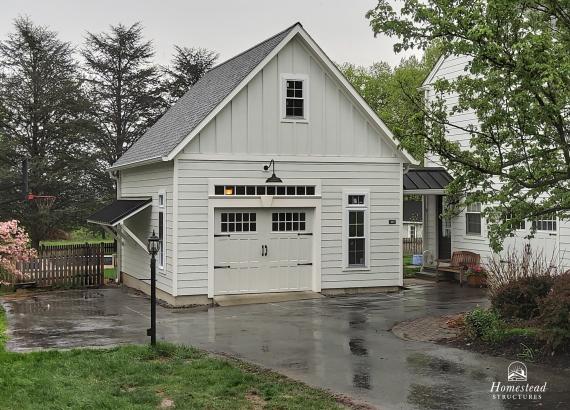 20' x 24' Classic 2-Story 1-Car A-Frame Garage with Breezeway in PA