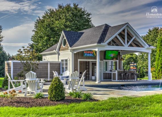 20' x 40' Custom Avalon Pool House with Dormer in Shenandoah Junction, WV