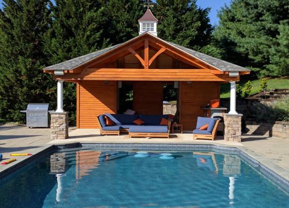 18x22 Timberframe Avalon Pavilion Pool House