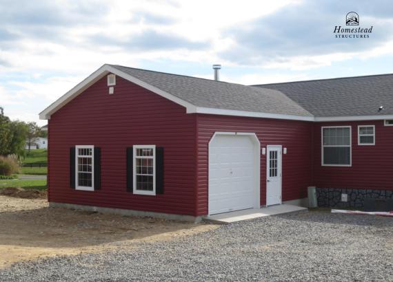 22' x 24' Classic Truss Attached Garage