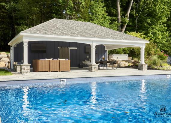 22' x 34' Avalon Pool House with Hip Rough in Mahwah NJ