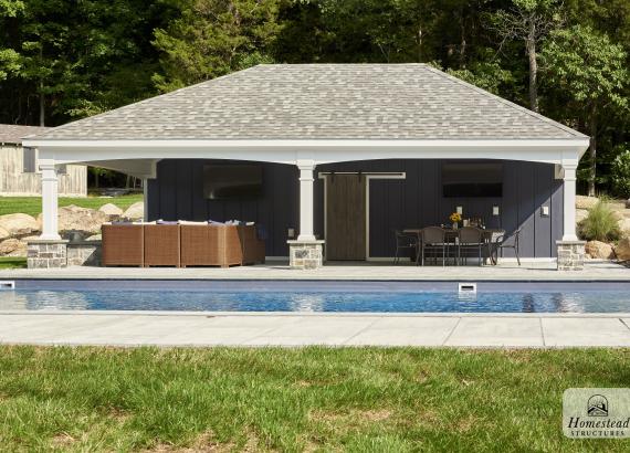 22' x 34' Avalon Pool House with Hip Rough in Mahwah NJ