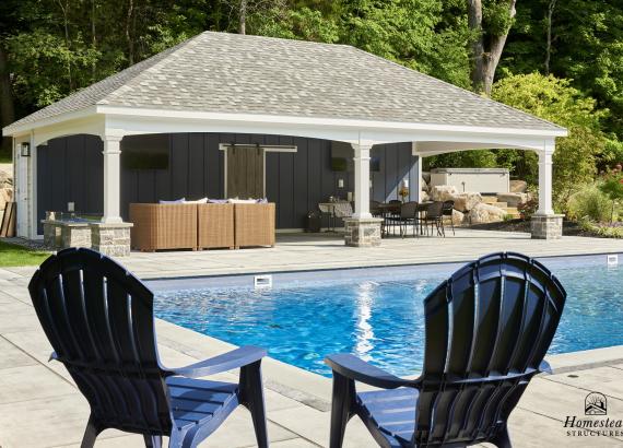 22' x 34' Avalon Pool House with Hip Rough in Mahwah NJ