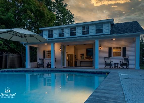 22' x 34' Custom A-Frame Pool House in Glenmoore, PA