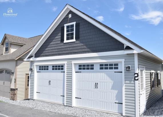 24' x 24' 2-Car Classic Garage Display in Lancaster County