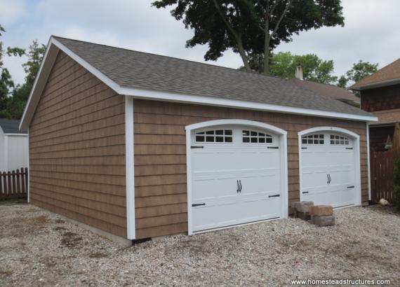 24' x 26' Classic A Frame Garage (Special Vinyl Shake Siding)