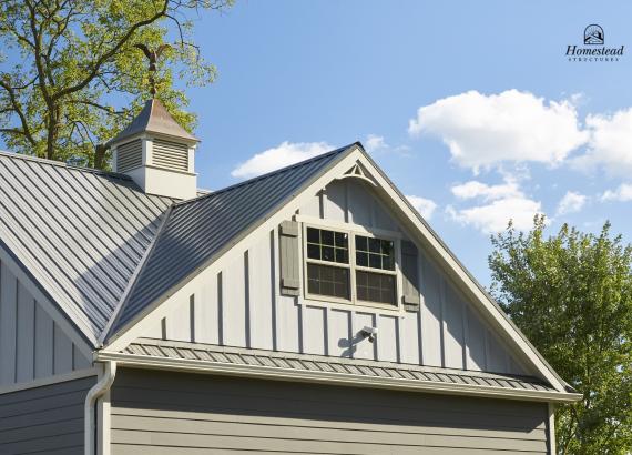 Dormer on 28' x 24' Classic 2-Story, 2-Car Garage in Middletown, MD