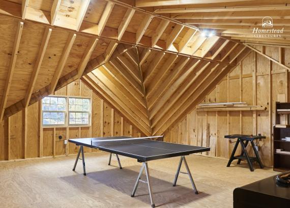 Interior of 28' x 24' Classic 2-Story, 2-Car Garage in Middletown, MD