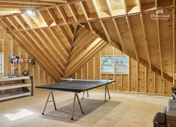 Interior of 28' x 24' Classic 2-Story, 2-Car Garage in Middletown, MD