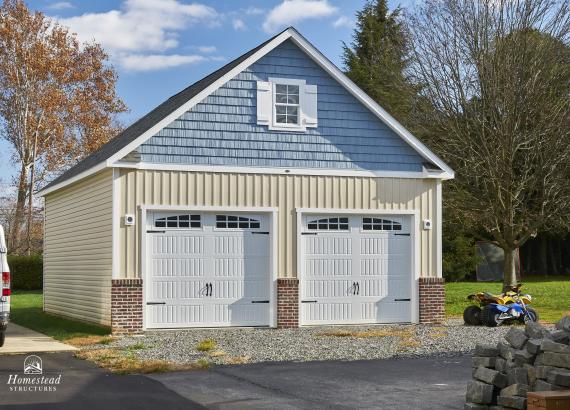 24' x 30' 2-Story, 2-Car Classic Garage in Swarthmore PA