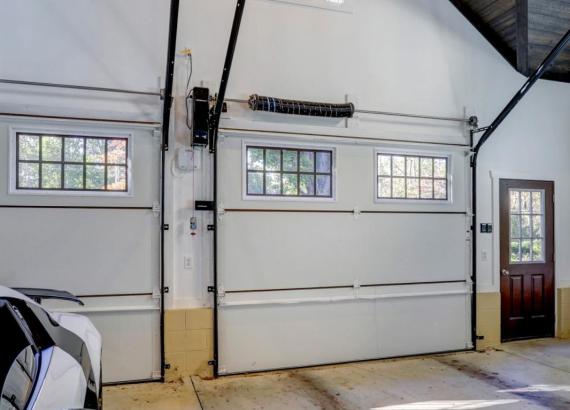 Interior shot of 24' x 30' Custom 2-Car Garage with Cathedral Ceilings in New Hope PA