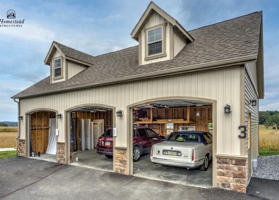 24' x 36' 3-Car Classic 2-Story Garage in Lancaster County