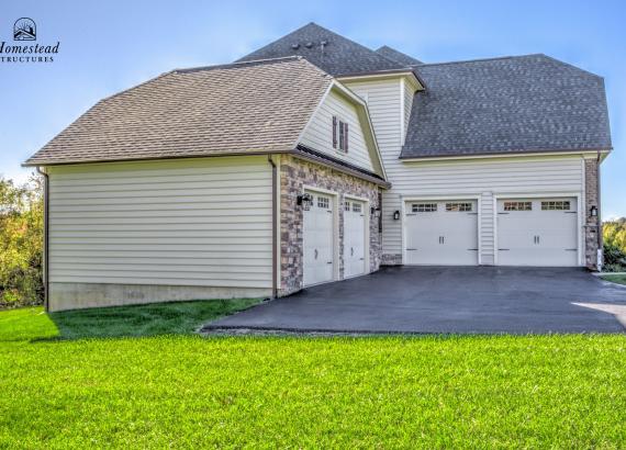 Exterior shot of 28' x 22' Classic 2-Car Attached Garage in Clarkesville MD